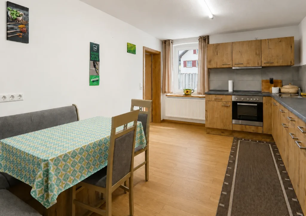 Ferienwohnung Wiesenglück mit Wohnküche und Essplatz